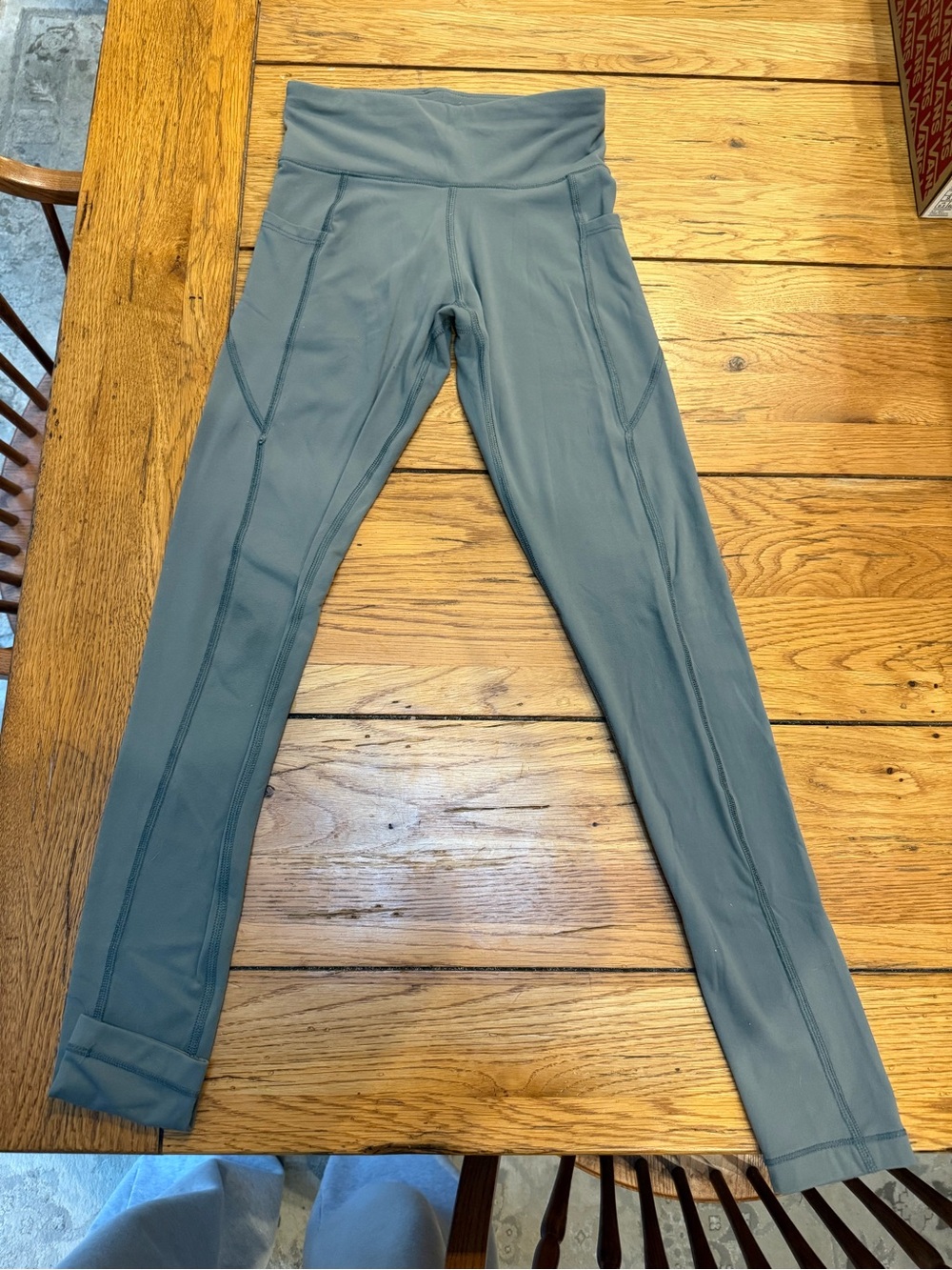 Aeropostale Girls Slate Gray High-Waist Leggings